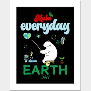 happy funny  earth day 2024 gift april 22 Cute Teacher  Lover Rainbow Posters and Art